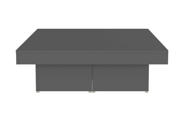 Soffbord grå 90x90x28 cm spånskiva