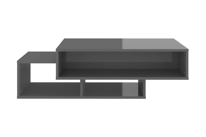 Soffbord grå högglans 105x55x32 cm spånskiva