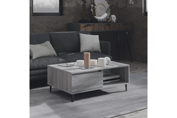 Soffbord grå sonoma 90x60x35 cm spånskiva - Grå - Möbler - Bord