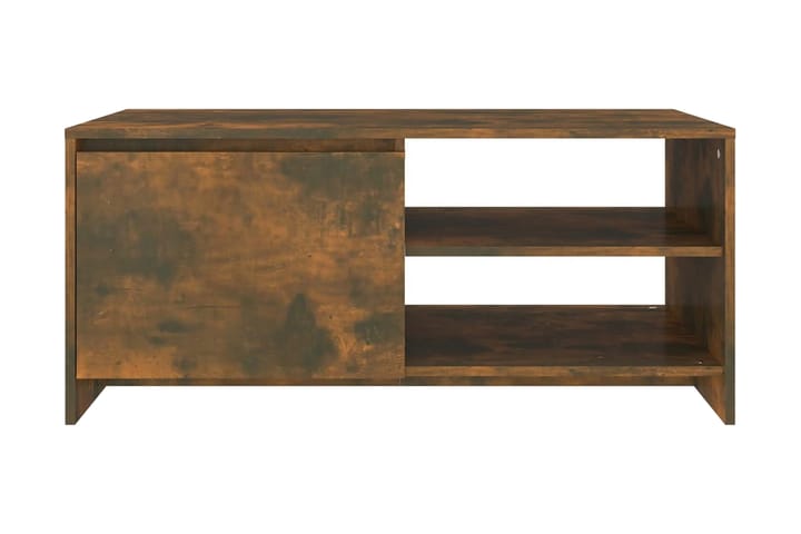 Soffbord rökfärgad ek 102x50x45 cm konstruerat trä