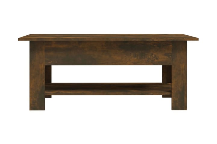 Soffbord rökfärgad ek 102x55x42 cm spånskiva - Brun - Möbler - Vardagsrum - Soffbord & vardagsrumsbord - Soffbord