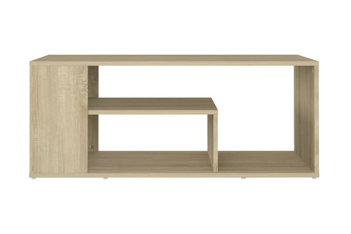 Soffbord sonoma-ek 100x50x40 cm spånskiva - Brun - Möbler - Sovrum - Sängbord