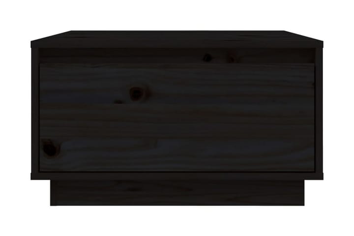Soffbord svart 55x56x32 cm massiv furu