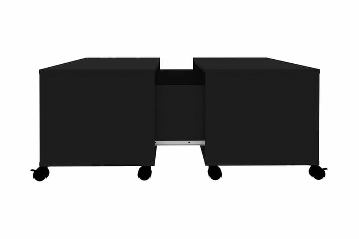 Soffbord svart 75x75x38 cm spånskiva