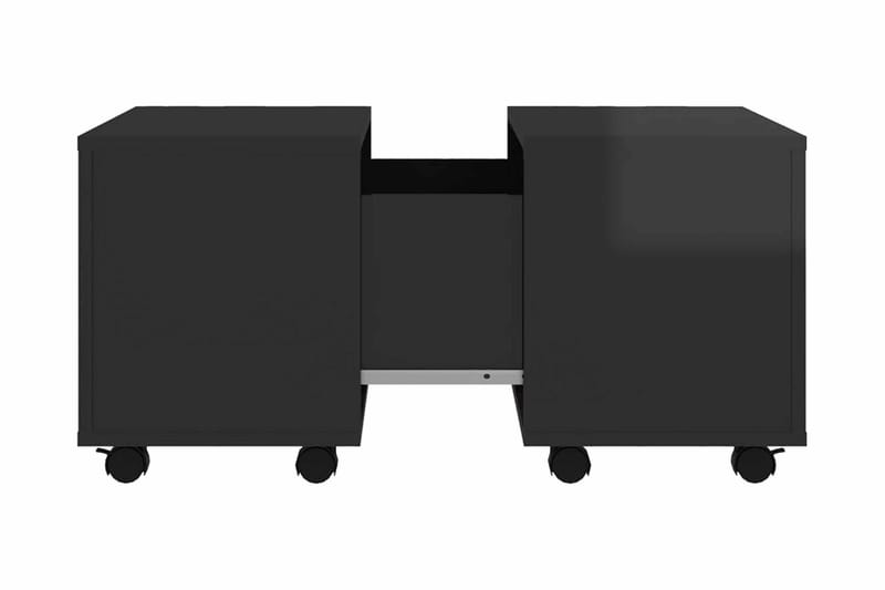 Soffbord svart högglans 60x60x38 cm spånskiva