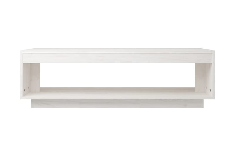 Soffbord vit 110x50x33,5 cm massiv furu - Vit - Möbler - Vardagsrum - Soffbord & vardagsrumsbord - Soffbord