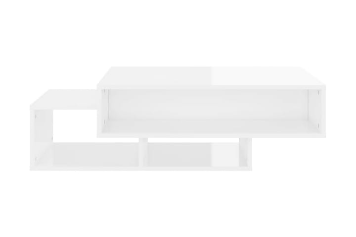 Soffbord vit högglans 105x55x32 cm spånskiva - Vit - Möbler - Bord