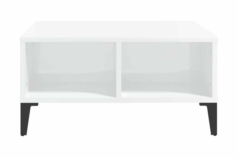 Soffbord vit högglans 60x60x30 cm spånskiva