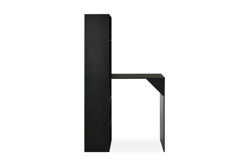 Barbord med skåp svart 115x59x200 cm