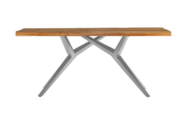 BAMRA Matbord 180x100 cm Återvunnen Teak/Silver - Möbler - Matplats - Matbord & köksbord