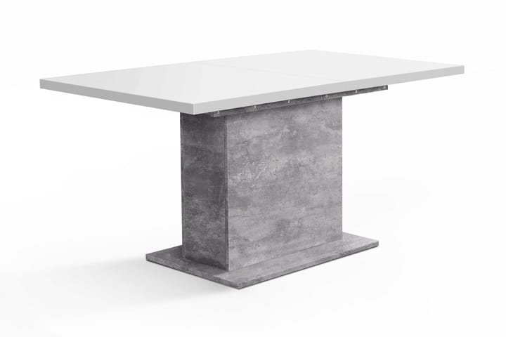 BOYN Förlängningsbart Bord 160 cm Vit/Grå - Möbler - Matplats - Matbord & köksbord