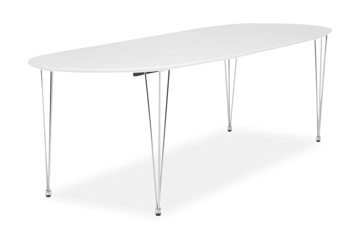 CADI Matbord 180 Oval med 2 Tilläggsskivor Vit - Möbler - Matplats - Matbord & köksbord