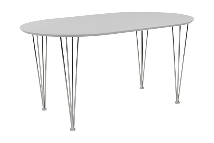 CHANCE Matbord Oval 150 cm Ljusgrå