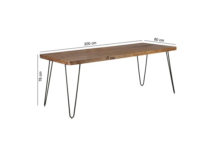 DMIR Matbord 200 cm Brun - Möbler - Matplats - Matbord & köksbord