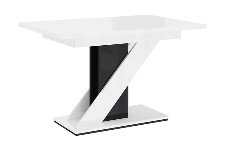 HADIM Matbord 120 cm Vit/Svart - Möbler - Matplats - Matbord & köksbord