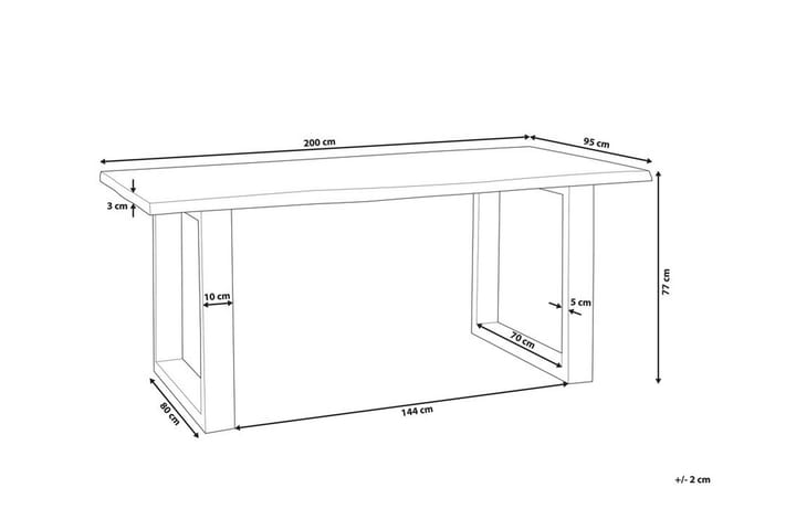 HEBY Matbord 200 cm - Möbler - Matplats - Matbord & köksbord