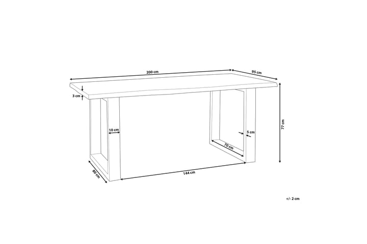 HEBY Matbord 200 cm - Möbler - Matplats - Matbord & köksbord