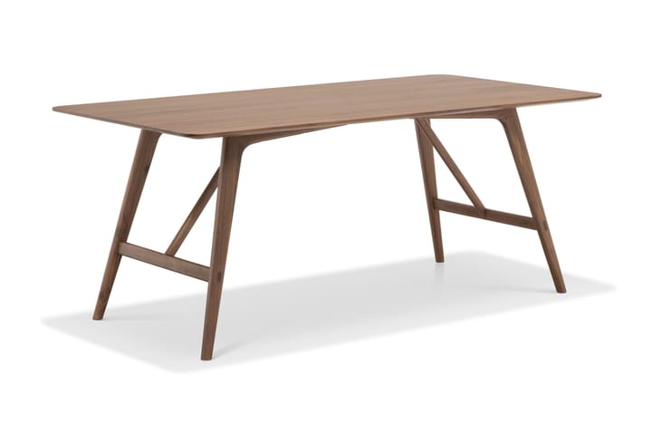 HULSIG Matbord 180 cm Massiv Valnöt Brun - Möbler - Matplats - Matbord & köksbord