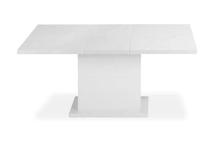 KULMBACH Förlängningsbart Matbord 120 cm Marmor/Vit - Möbler - Matplats - Matbord & köksbord