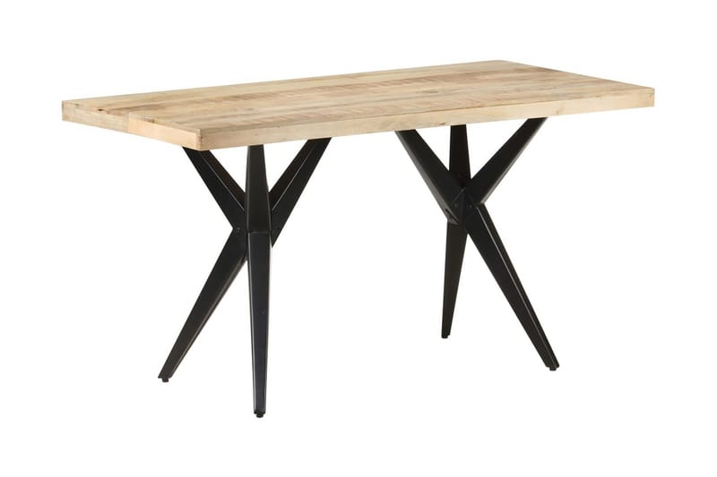 Matbord 140x70x76 cm grovt mangoträ - Brun - Möbler - Matplats - Matbord & köksbord