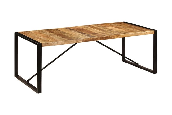 Matbord 220x100x75 cm massivt mangoträ - Brun - Möbler - Matplats - Matbord & köksbord