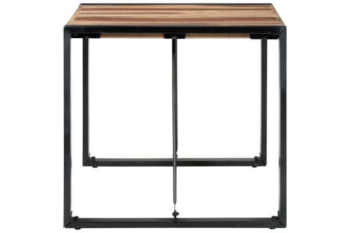 Matbord 80x80x75 cm massivt trä med sheshamfinish - Brun - Möbler - Matplats - Matbord & köksbord