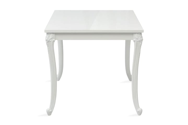 Matbord 80x80x76 cm högglans vit - Vit - Möbler - Matplats - Matbord & köksbord