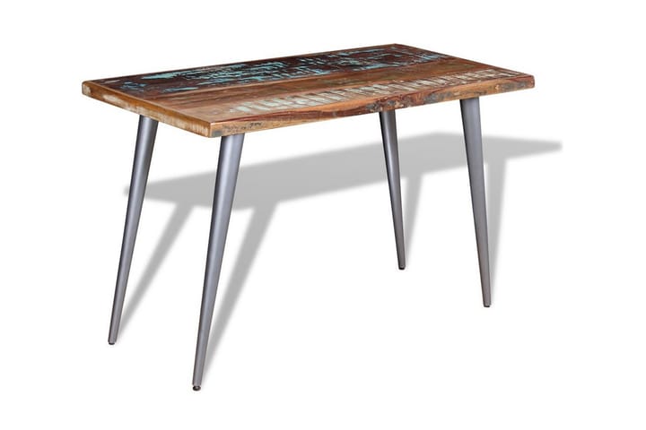 Matbord massivt återvunnet trä 120x60x76 cm - Flerfärgad - Möbler - Matplats - Matbord & köksbord