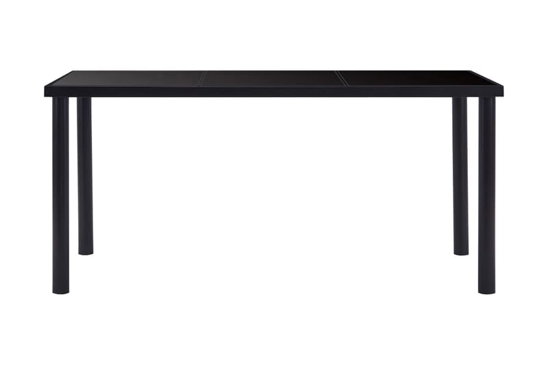Matbord svart 160x80x75 cm härdat glas - Svart - Möbler - Matplats - Matbord & köksbord