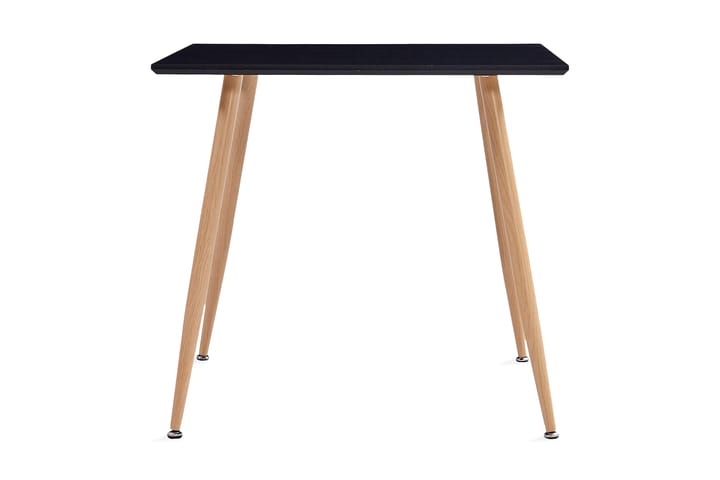 Matbord svart och ek 80,5x80,5x73 cm MDF - Svart - Möbler - Matplats - Matbord & köksbord