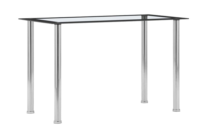 Matbord svart och transparent 120x60x75 cm härdat glas - Svart - Möbler - Matplats - Matbord & köksbord