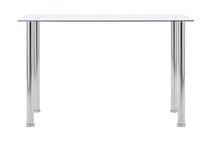 Matbord transparent 120x60x75 cm härdat glas - Transparent - Möbler - Matplats - Matbord & köksbord