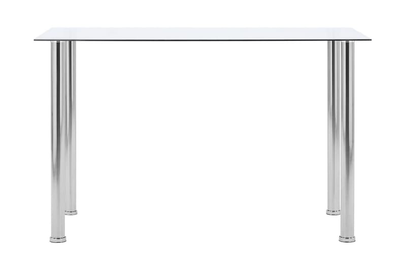 Matbord transparent 120x60x75 cm härdat glas