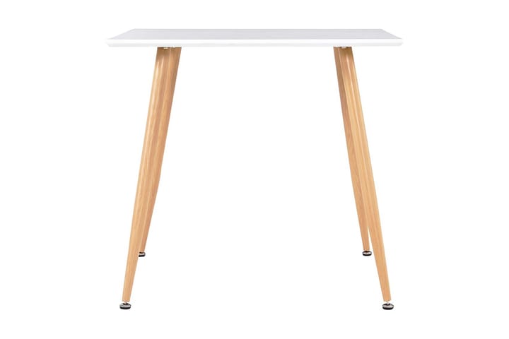 Matbord vit och ek 80,5x80,5x73 cm MDF - Vit - Möbler - Matplats - Matbord & köksbord