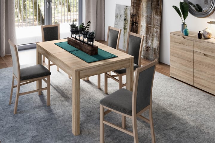 MELFI Förlängningsbart Matbord 140 Trä/Natur - Möbler - Matplats - Matbord & köksbord