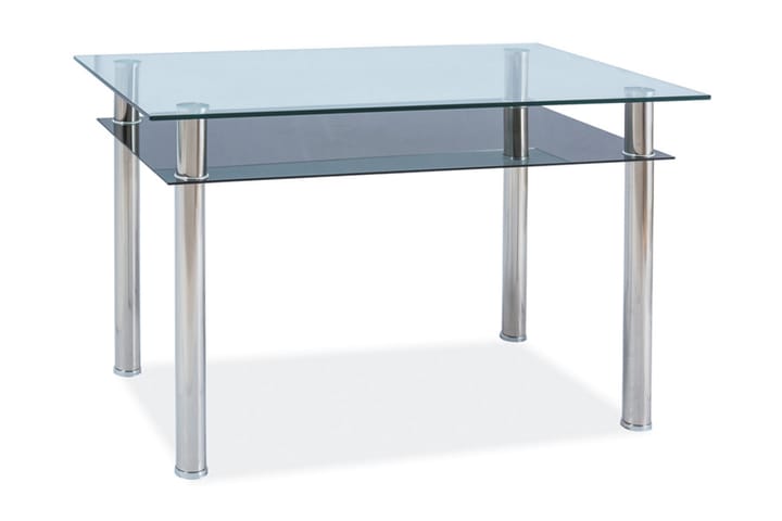NINDRA Matbord 90 cm Glas/Silver - Möbler - Matplats - Matbord & köksbord
