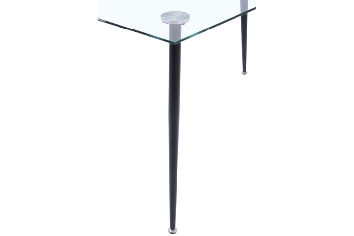 VENDEL Matbord 135 cm Transparent - Svart - Möbler - Matplats - Matbord & köksbord