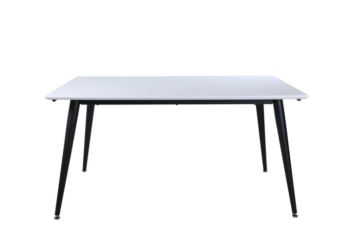 YMMIJ Förlängningsbart Matbord 150 cm Vit/Svart