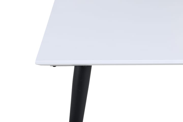 YMMIJ Förlängningsbart Matbord 150 cm Vit/Svart - Möbler - Matplats - Matbord & köksbord