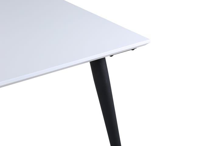YMMIJ Förlängningsbart Matbord 150 cm Vit/Svart - Möbler - Matplats - Matbord & köksbord