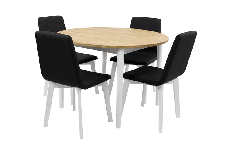 BOUT Matgrupp + 4 DENI Stol Brun - Möbler - Matplats - Matgrupp & matbord med stolar