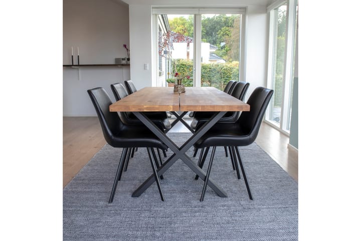 CUESTER Matgrupp 200 cm med 6 st MANSA stolar - Möbler - Matplats - Matgrupp & matbord med stolar