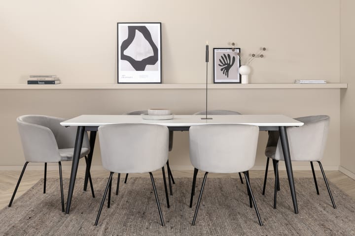 JIMMY Matbord med 6st BERIT Matstol - Möbler - Matplats - Matgrupp & matbord med stolar
