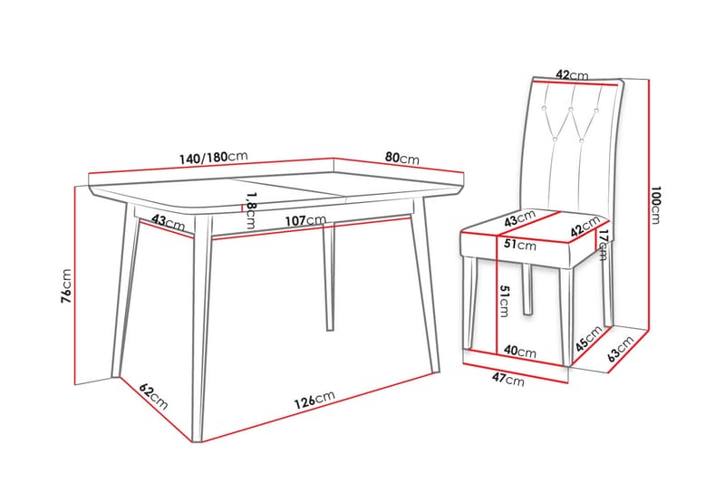 Matgrupp - Svart - Möbler - Matplats - Matgrupp & matbord med stolar