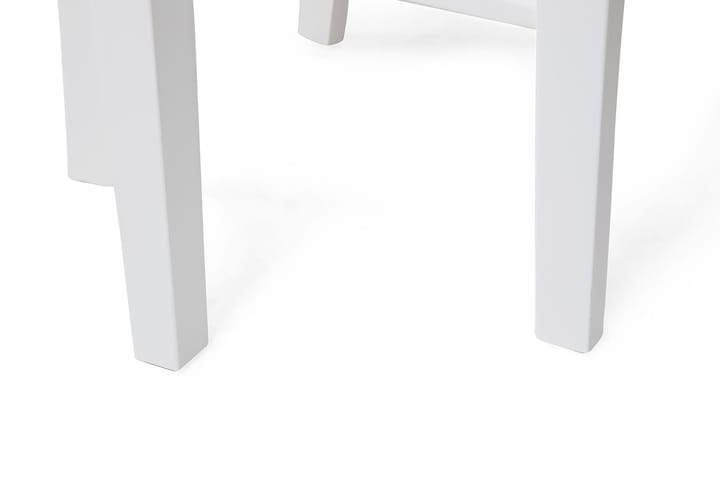 MORGAN Matbord 180 Ljusgrå/Vit + 6 MAXIMILIAN Stol Vit - Möbler - Matplats - Matgrupp & köksgrupp