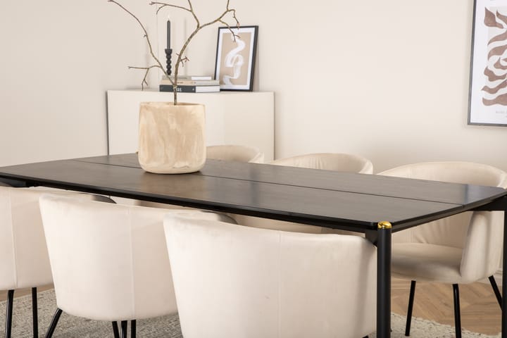 PEDER Matbord med 6st BERIT Matstol - Möbler - Matplats - Matgrupp & köksgrupp