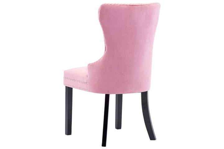 Matstolar 2 st rosa sammet - Rosa - Möbler - Matplats - Matstol & köksstol