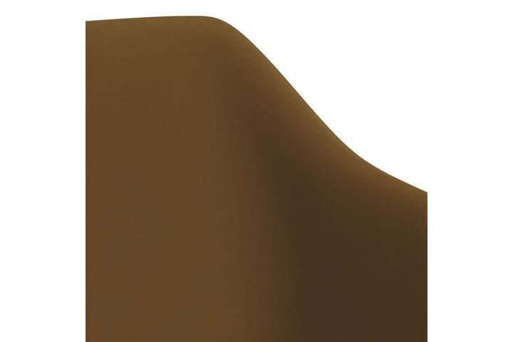 Snurrbara matstolar 2 st brun sammet - Brun - Möbler - Matplats - Matstol & köksstol