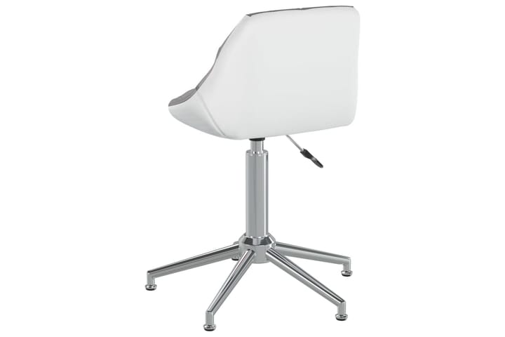 Kontorsstol snurrbar grå och vit konstläder - Flerfärgad - Möbler - Hemmakontor - Kontorsstol