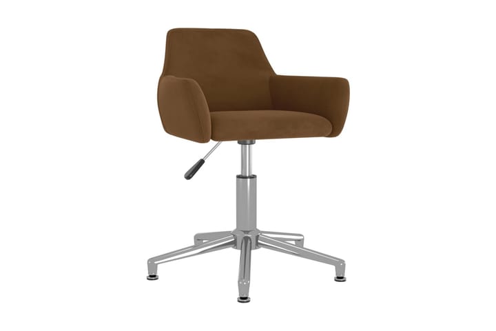 Snurrbar kontorsstol brun sammet - Brun - Möbler - Hemmakontor - Kontorsstol